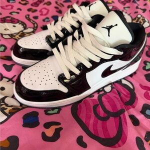 Jordan Black and White Sneakers